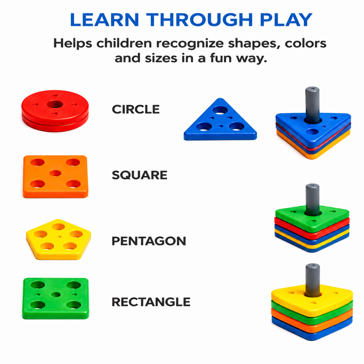 Help Your Child Learn Shapes, Colours & Problem Solving Through Play
