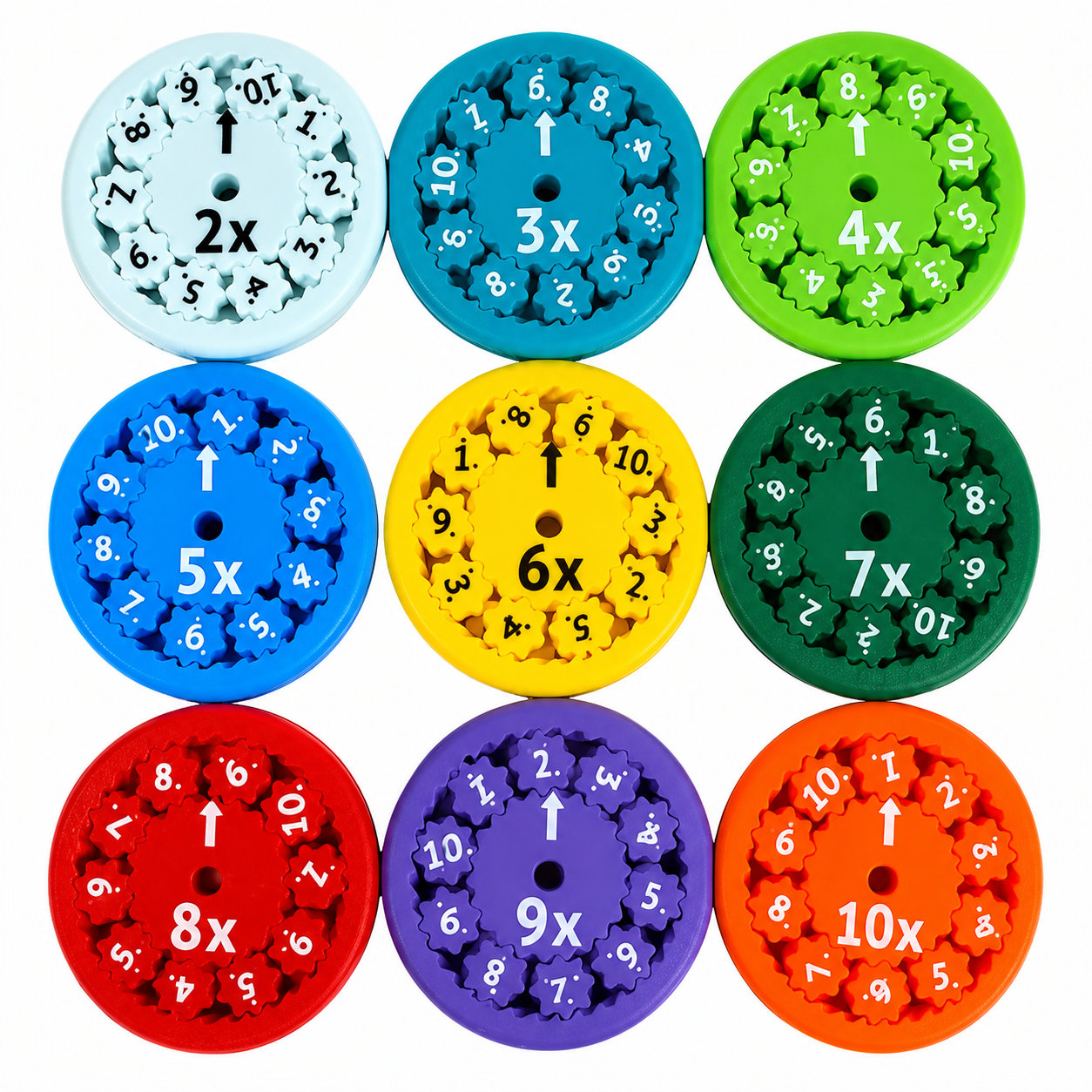 Math Fidget Rotating Wheel Counting Educational Toy